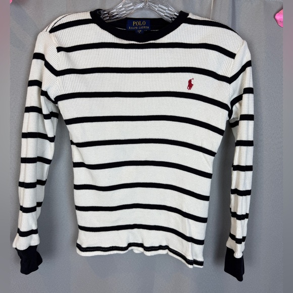 Polo Ralph Lauren Other - Polo Ralph Lauren Striped Thermal Top- Size Small (8)